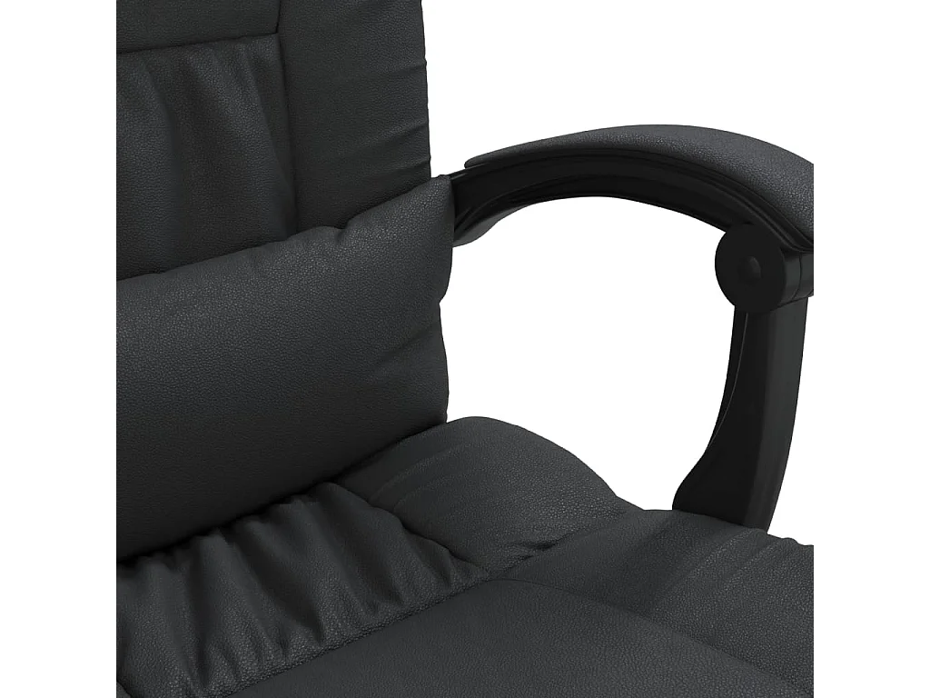Fauteuil inclinable de bureau Noir Similicuir