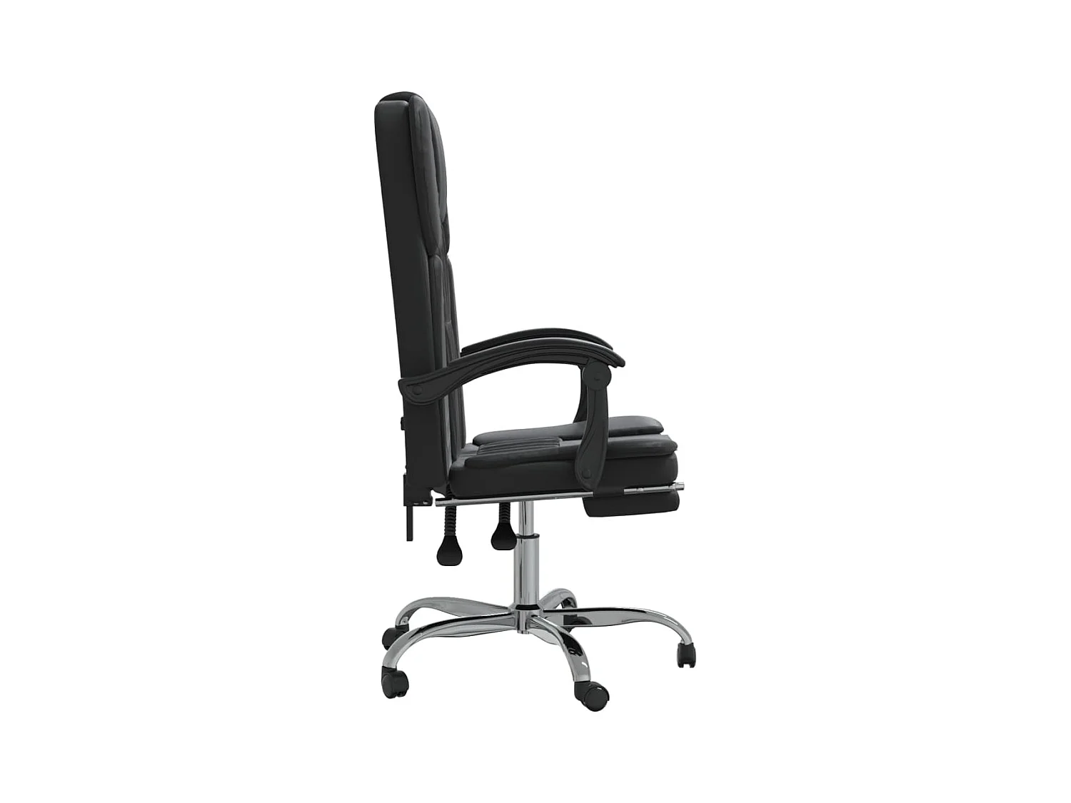 Fauteuil inclinable de bureau Noir Similicuir