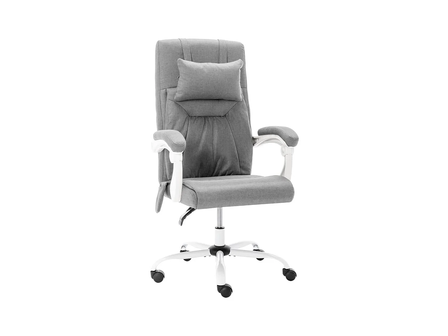 Chaise de bureau de massage Gris Tissu
