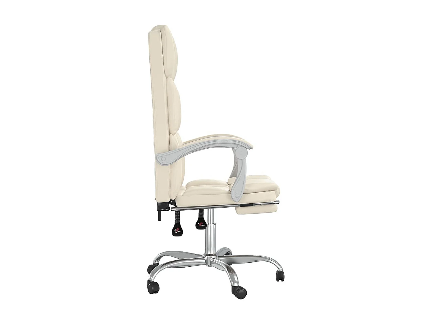 Fauteuil inclinable de bureau Crème Similicuir