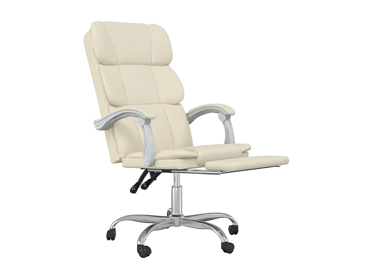 Fauteuil inclinable de bureau Crème Similicuir