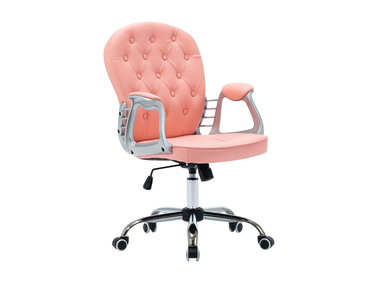 Chaise de bureau pivotante Rose Similicuir