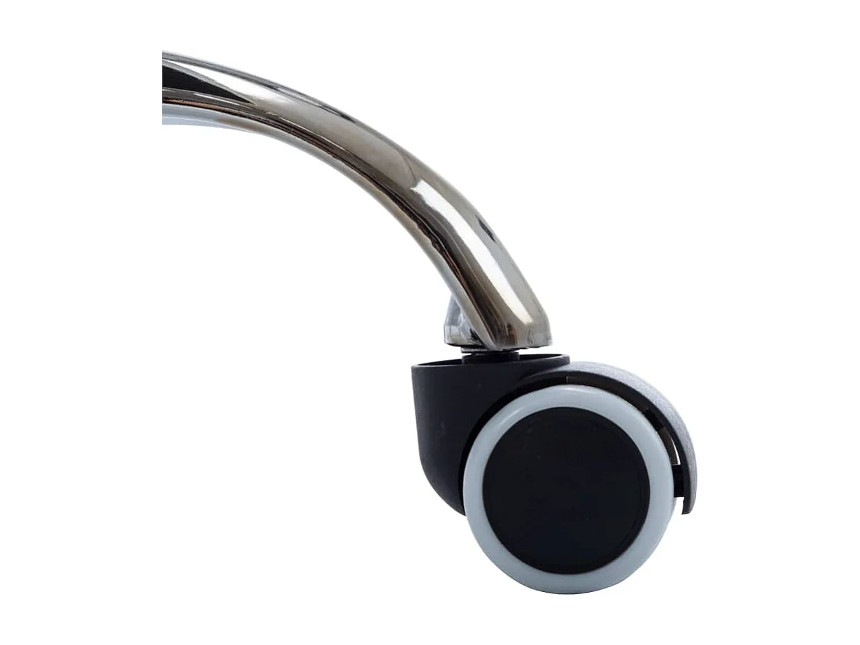 Chaise de bureau pivotante Noir Similicuir