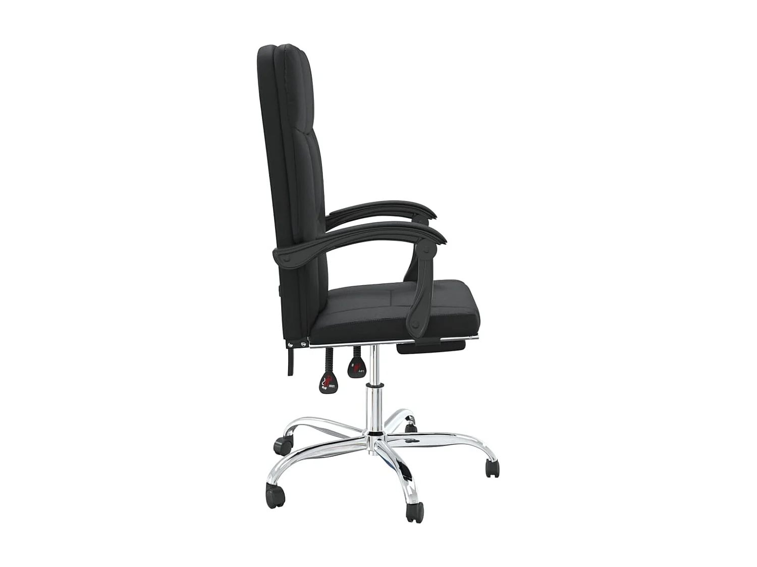 Fauteuil inclinable de bureau Noir Similicuir