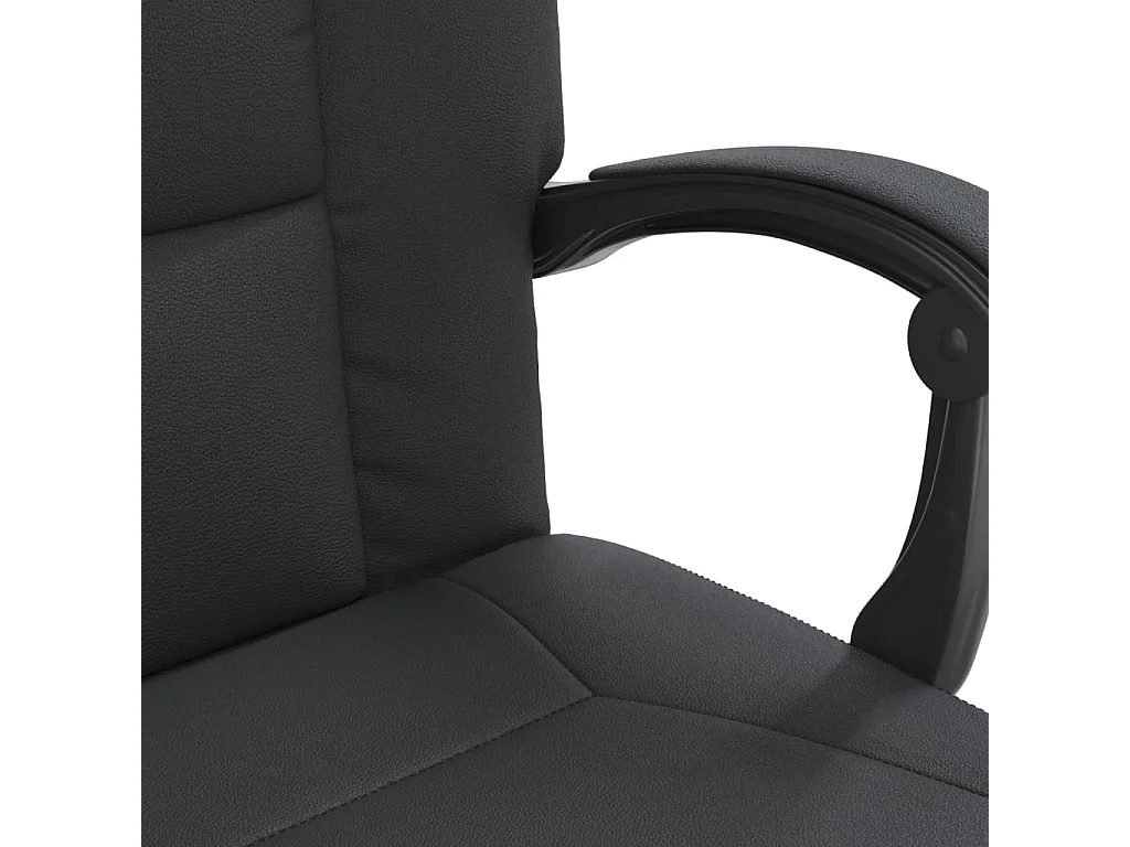 Fauteuil inclinable de bureau Noir Similicuir