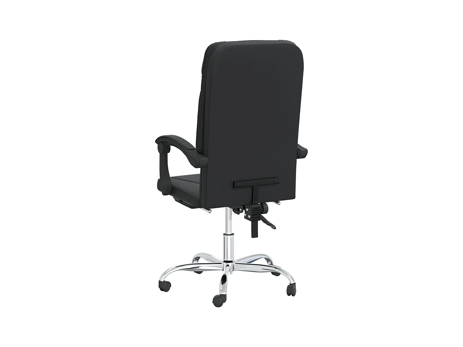 Bürostuhl mit Liegefunktion Schwarz Kunstleder