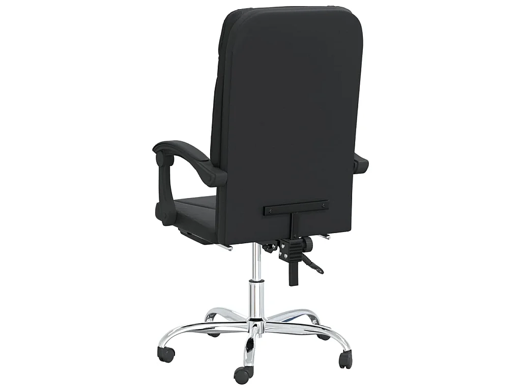 Kantoorstoel verstelbaar kunstleer zwart