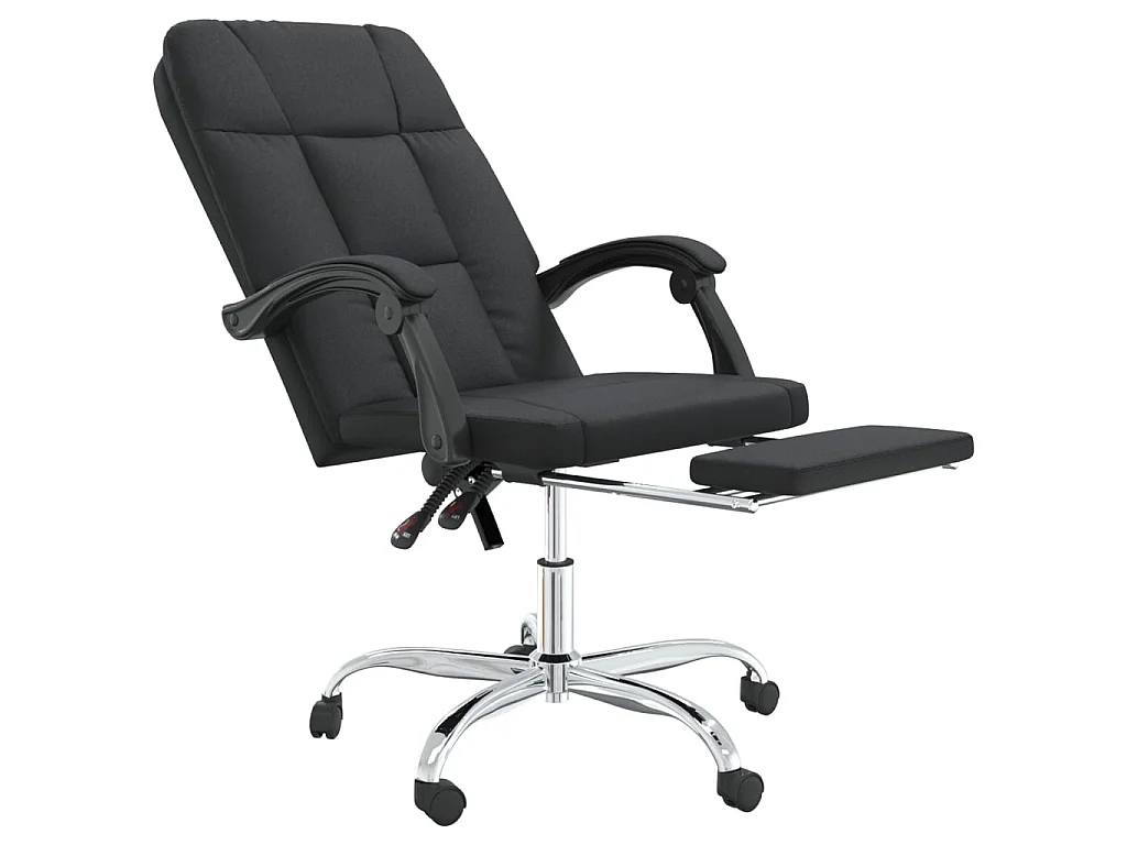 Kantoorstoel verstelbaar kunstleer zwart