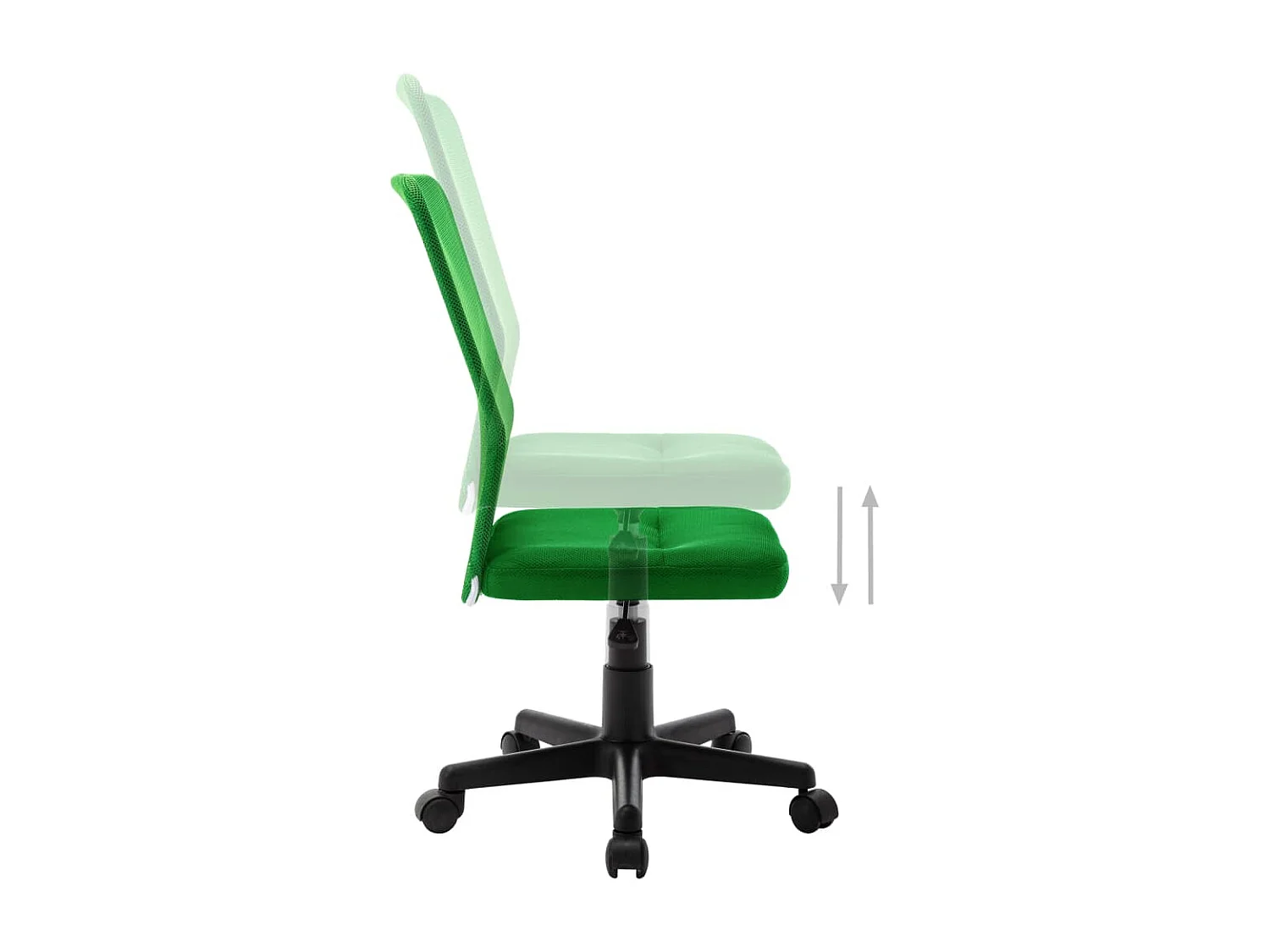 Chaise de bureau Vert 44x52x100 cm Tissu en maille