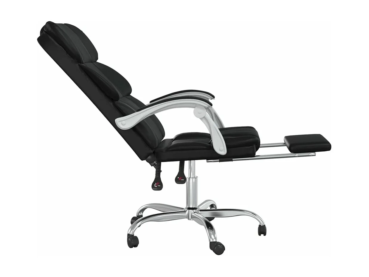 Fauteuil inclinable de bureau Noir Similicuir