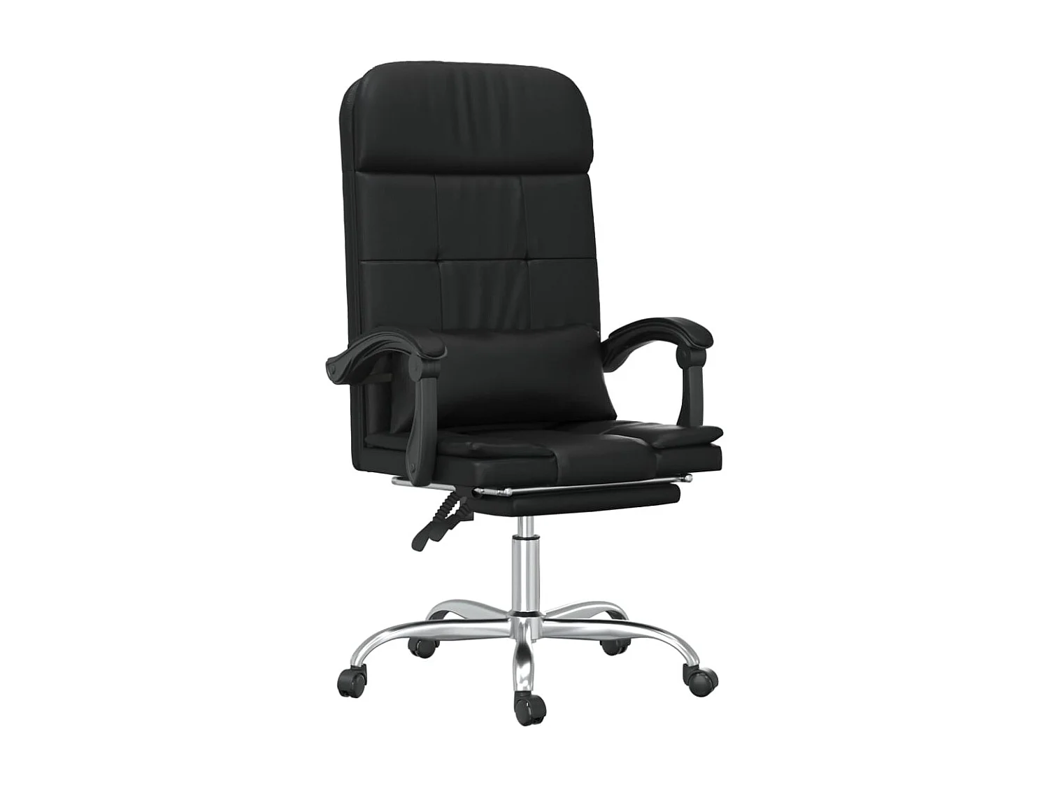 Bürostuhl mit Massagefunktion Schwarz Kunstleder