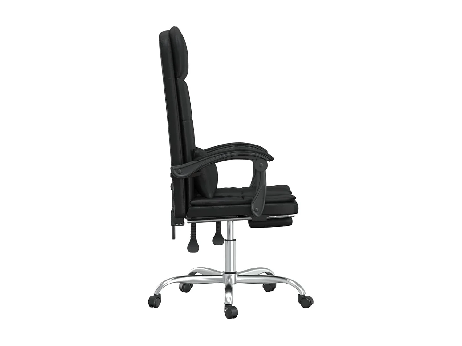 Bürostuhl mit Massagefunktion Schwarz Kunstleder