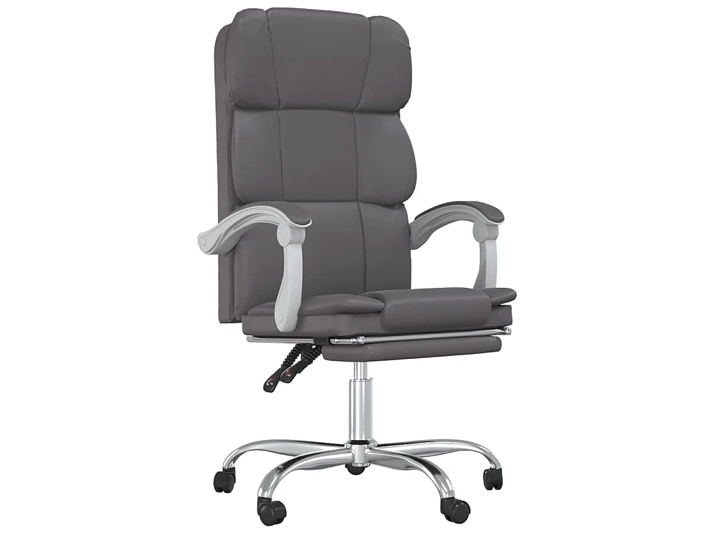 Fauteuil inclinable de bureau Gris Similicuir