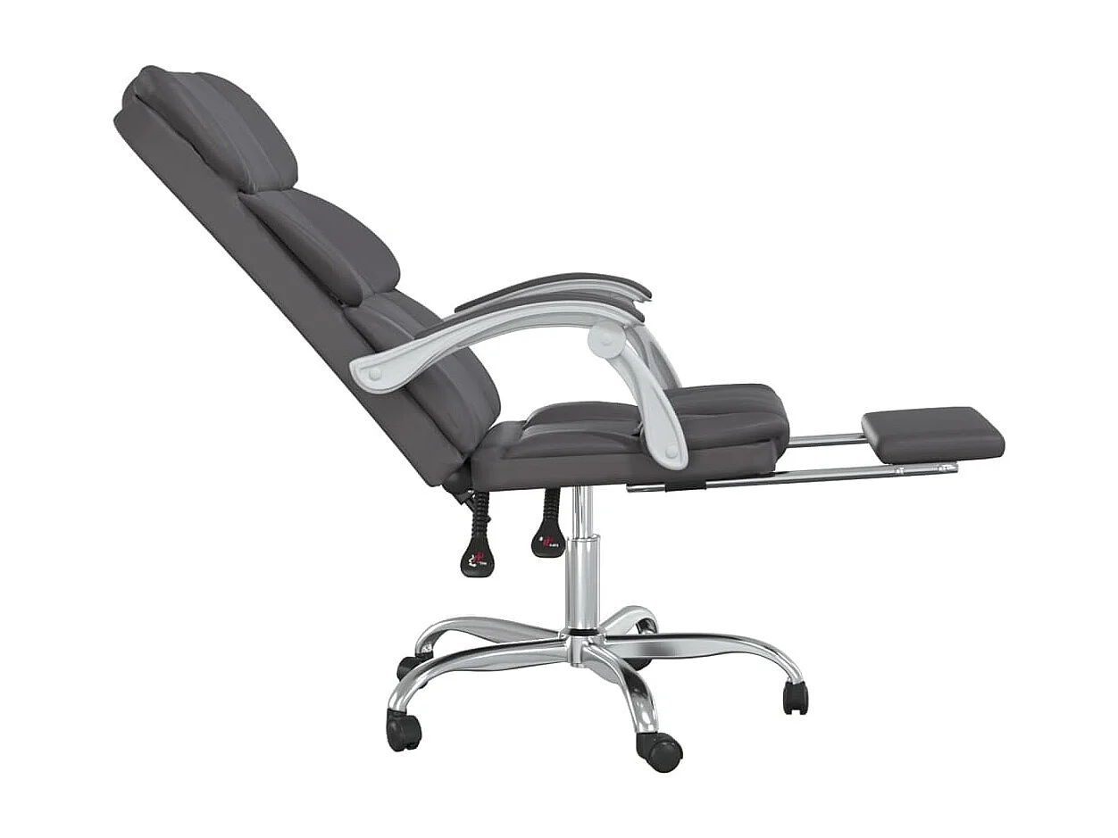 Fauteuil inclinable de bureau Gris Similicuir