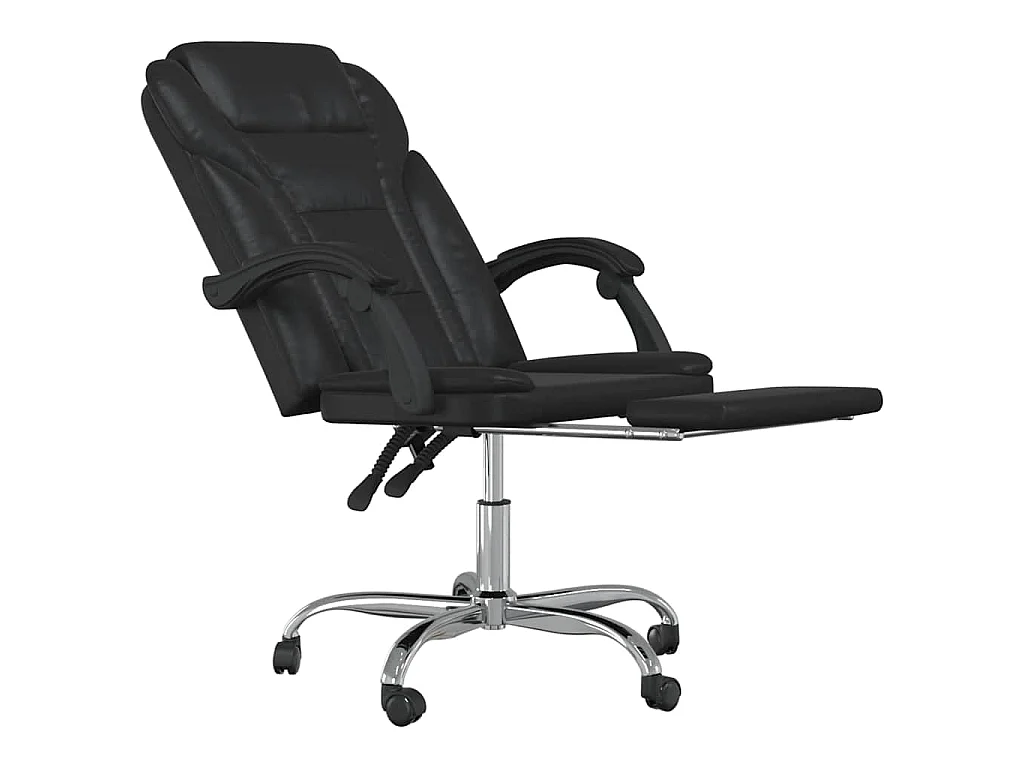 Fauteuil inclinable de bureau Noir Similicuir