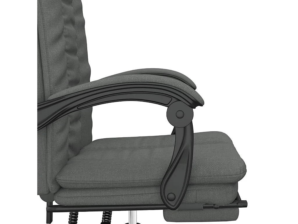 Fauteuil inclinable de bureau Gris foncé Tissu