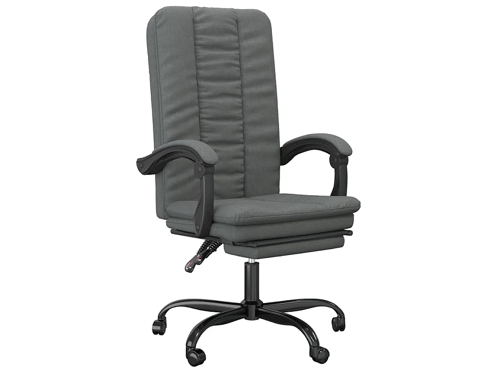 Fauteuil inclinable de bureau Gris foncé Tissu