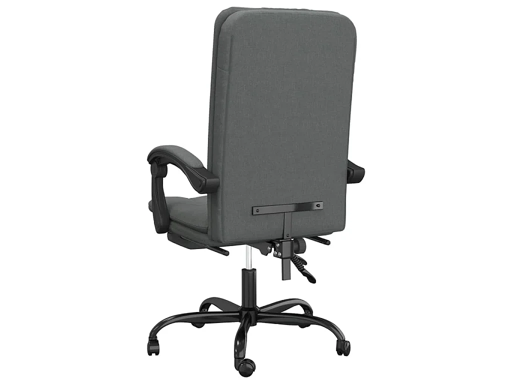 Fauteuil inclinable de bureau Gris foncé Tissu