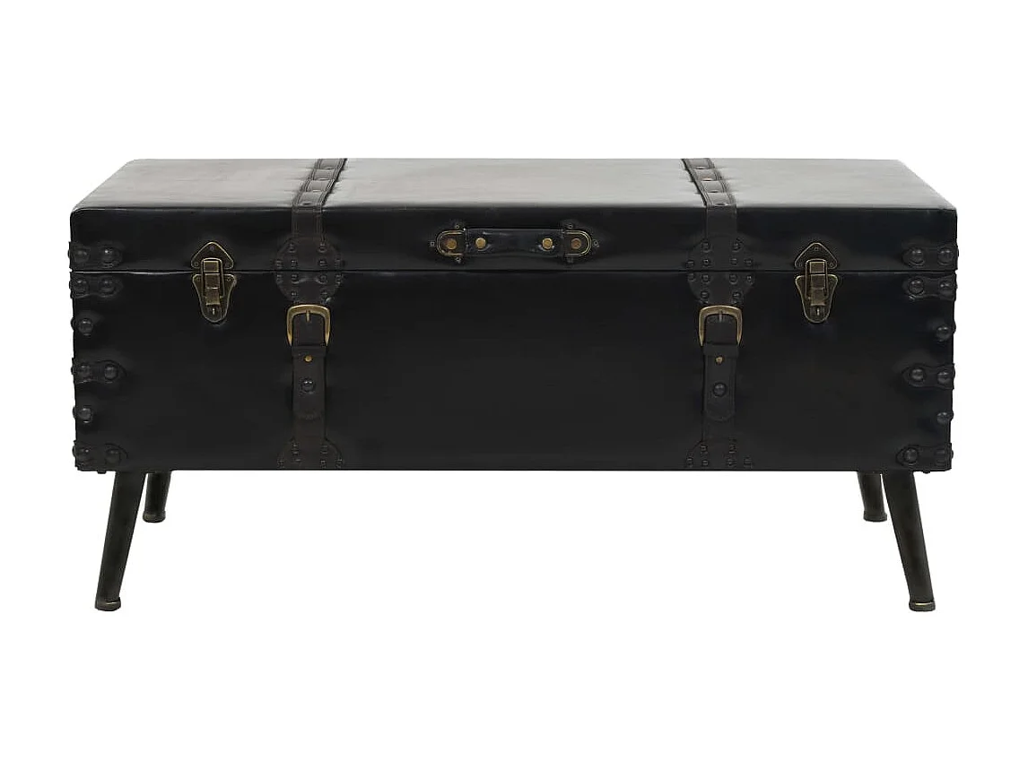 Mesa de centro em MDF e aço 102x51x48 cm