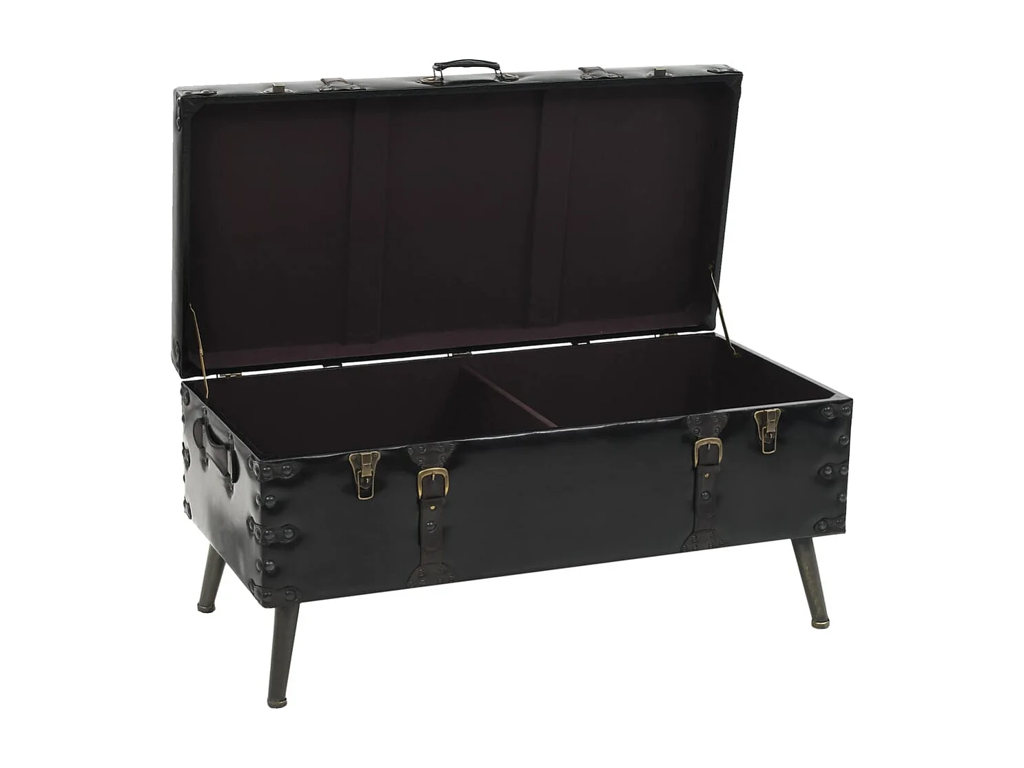 Salontafel 102x51x48 cm MDF en staal