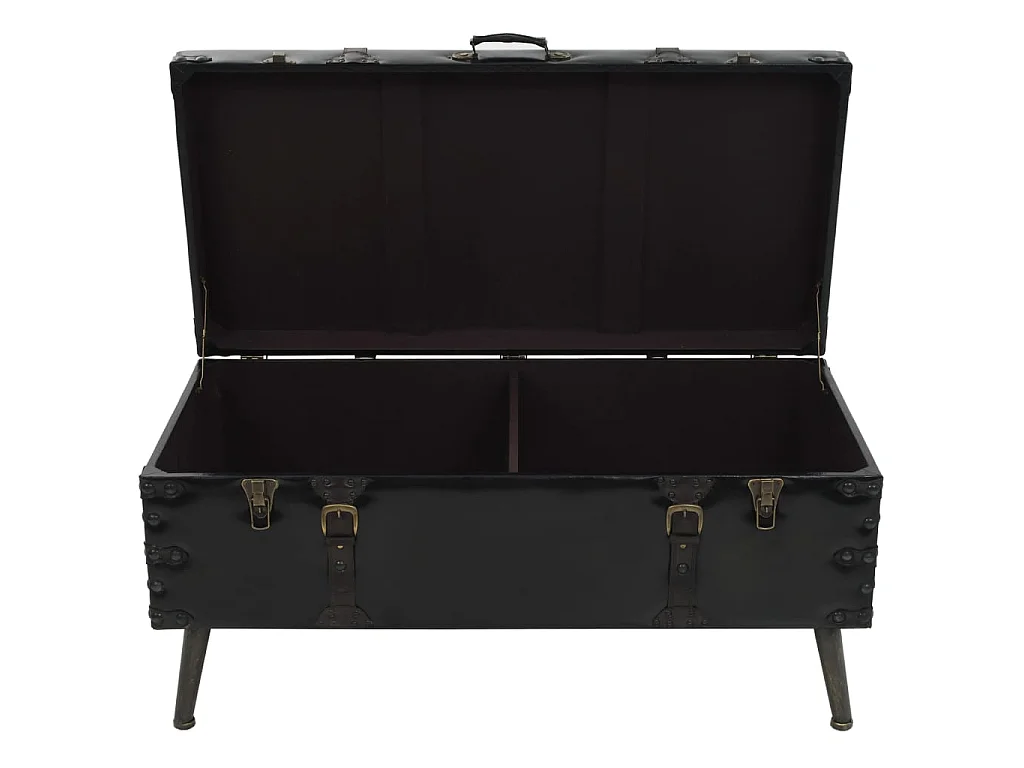 Couchtisch MDF und Stahl 102x51x48 cm