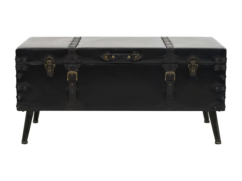 Mesa de centro em MDF e aço 102x51x48 cm