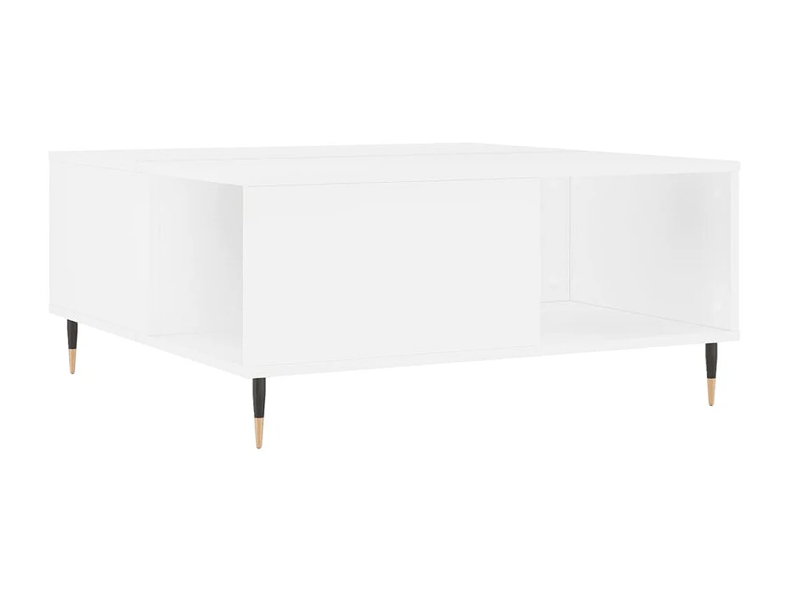 Salontafel 80x80x36,5 cm bewerkt hout wit