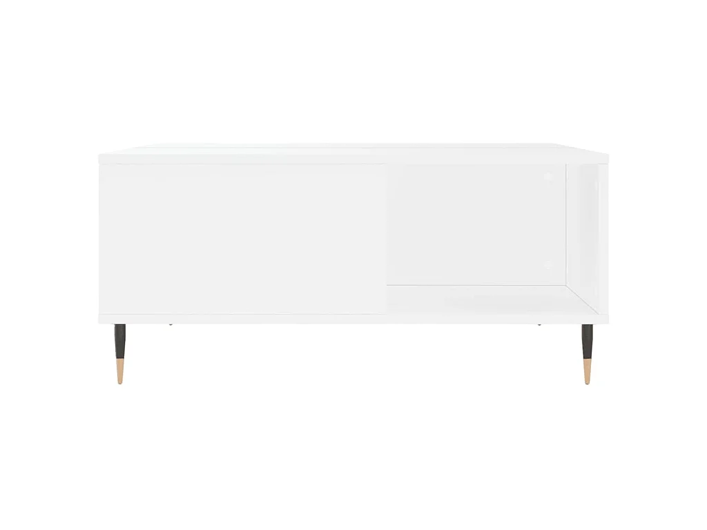 Salontafel 80x80x36,5 cm bewerkt hout wit