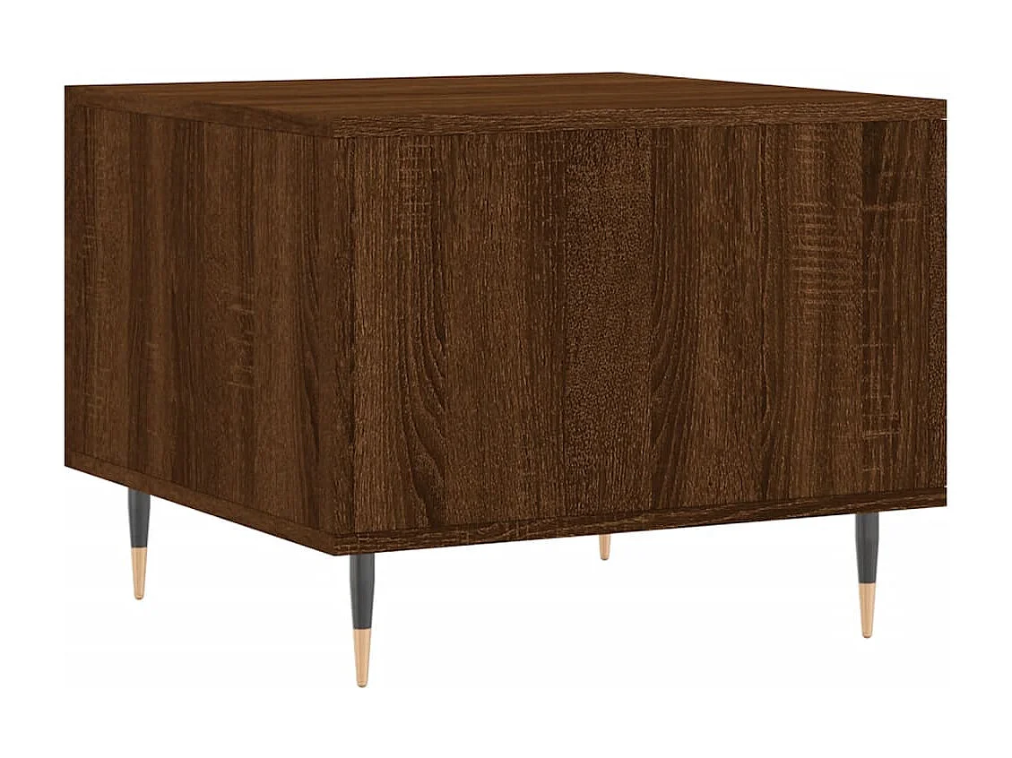 Table basse Chêne marron 50x50x40 cm Bois d'ingénierie