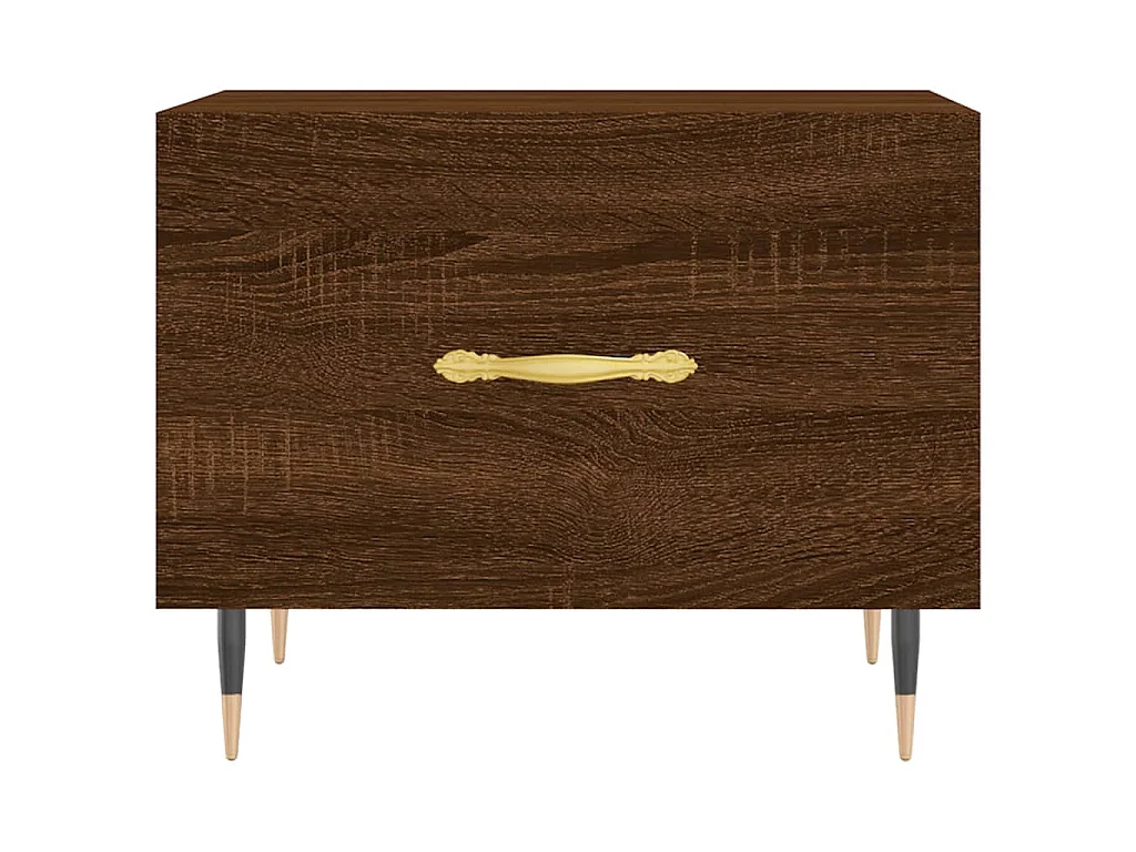 Couchtisch Braun Eichen-Optik 50x50x40 cm Holzwerkstoff