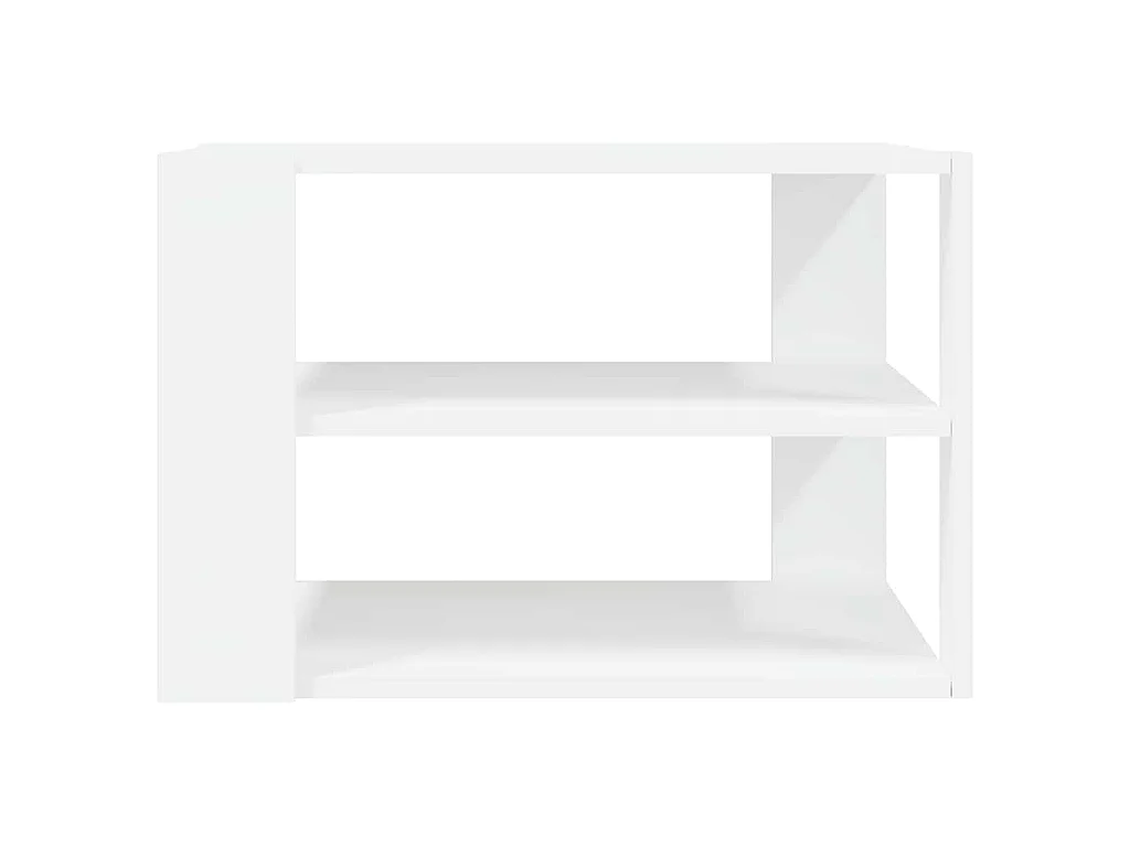 Mesa de centro madera de ingeniería blanco 58x58x40 cm