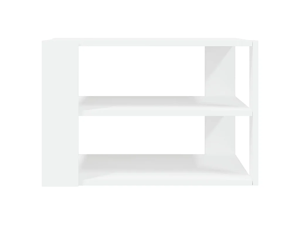 Mesa de centro madera de ingeniería blanco 58x58x40 cm