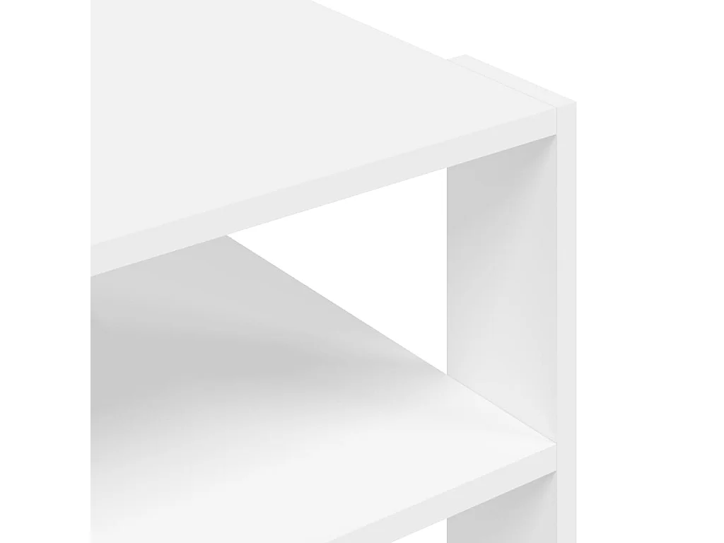 Mesa de centro madera de ingeniería blanco 58x58x40 cm