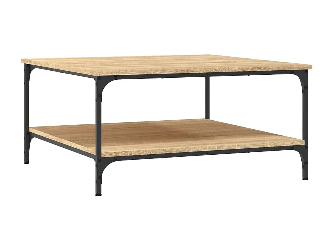 Couchtisch Sonoma-Eiche 80x80x40 cm Holzwerkstoff