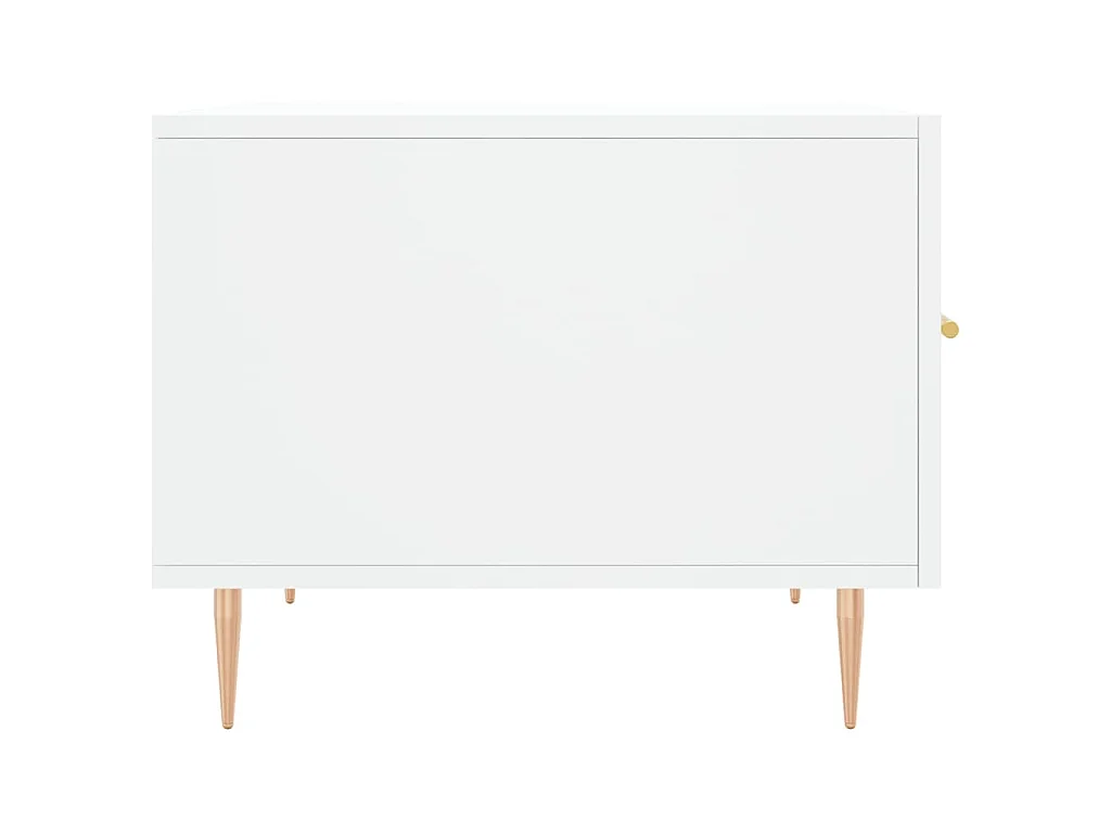 Couchtisch Weiß 50x50x40 cm Holzwerkstoff