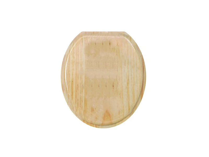 MSV Abattant Wc MDF en décor Pin Beige - Charnières PS