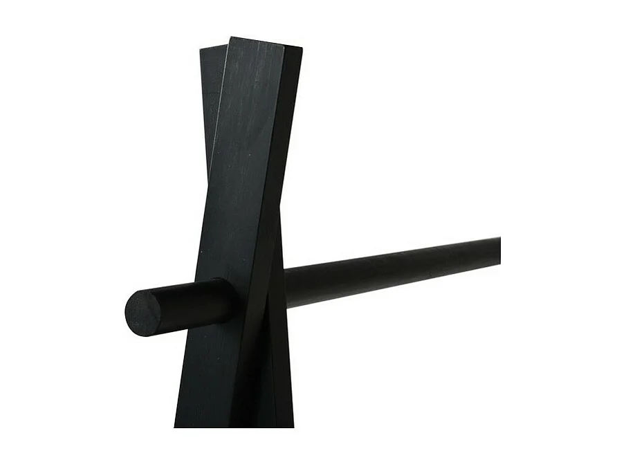 Portant Bambou avec deux étagères MIA Noir MSV