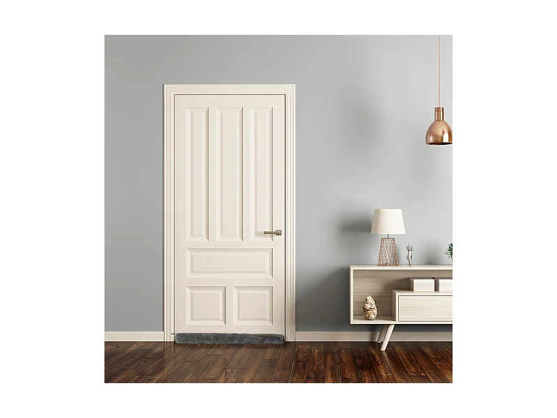 Boudin Bas de Porte "Nid d'Abeille" 80cm Gris Foncé