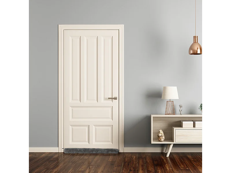 Boudin Bas de Porte "Nid d'Abeille" 80cm Gris Foncé