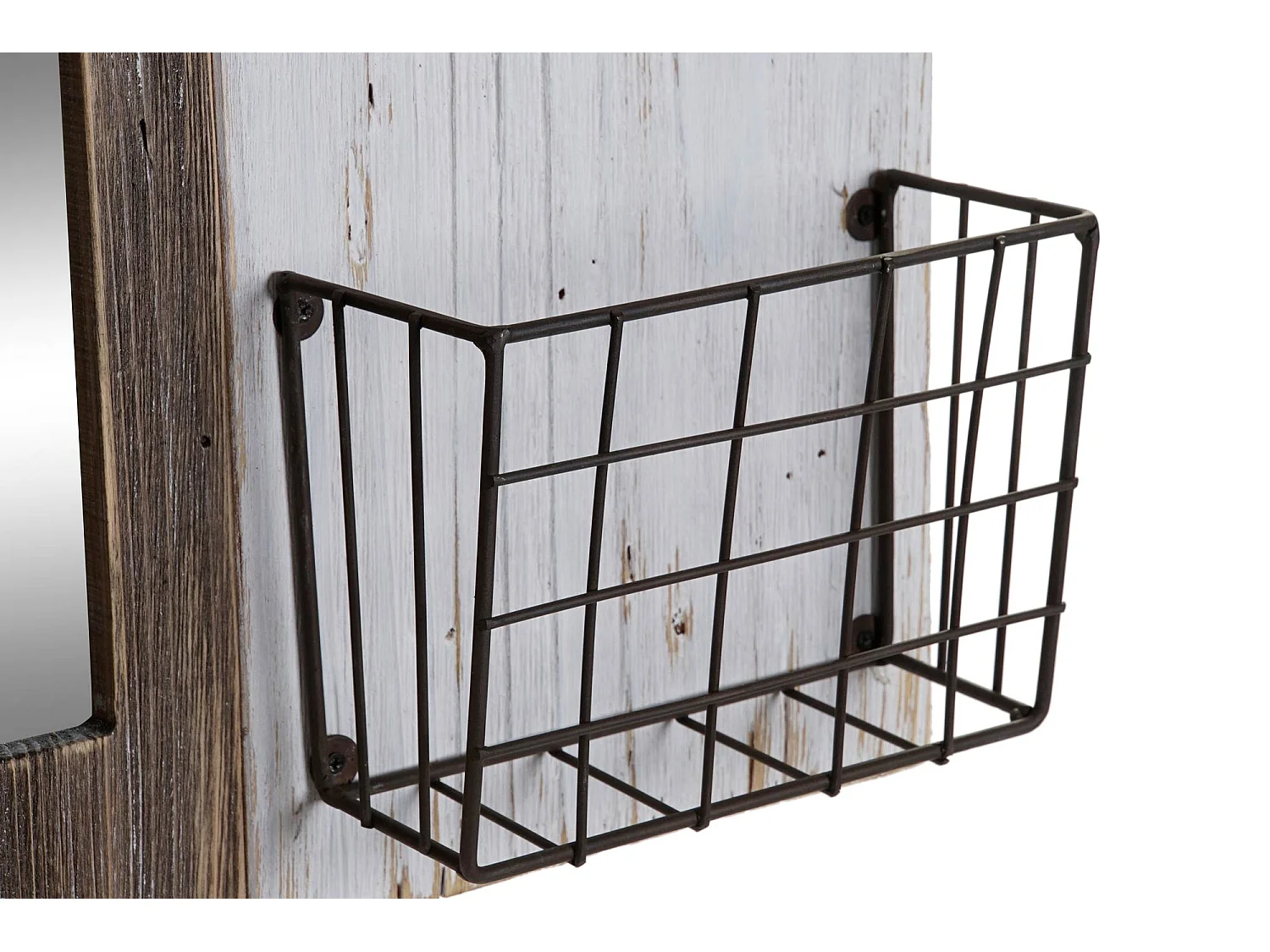 REVISTERO PAULOWNIA METAL 57X10X40 CASAS 3D MARRON