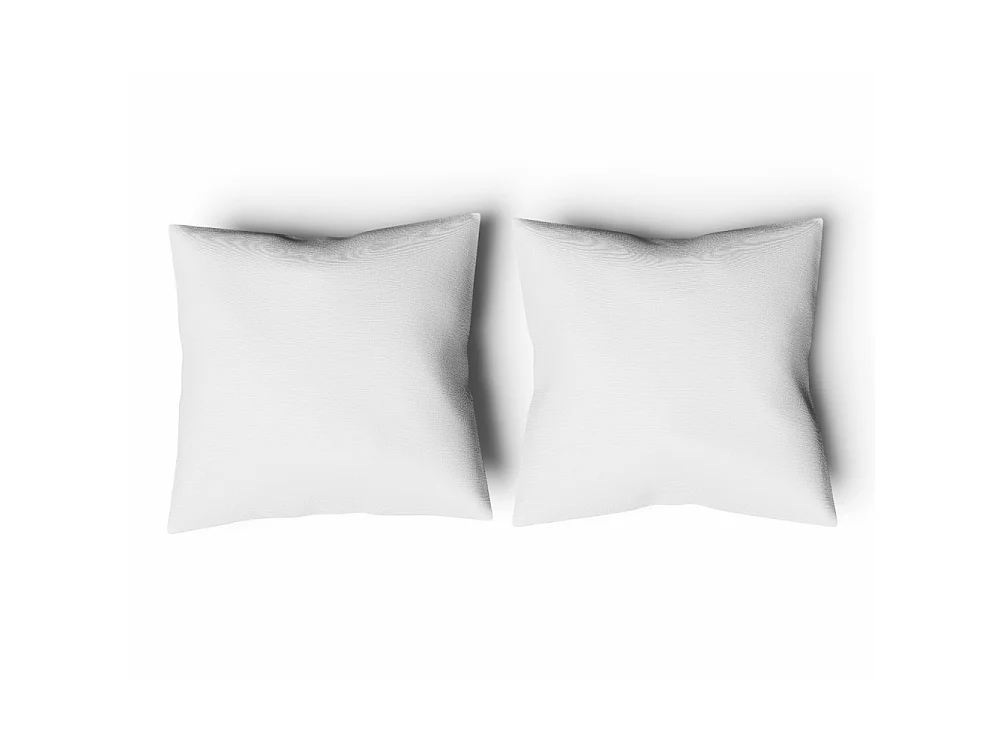 2 zachte vierkante kussens van polyester holle vezel 65 x 65 cm