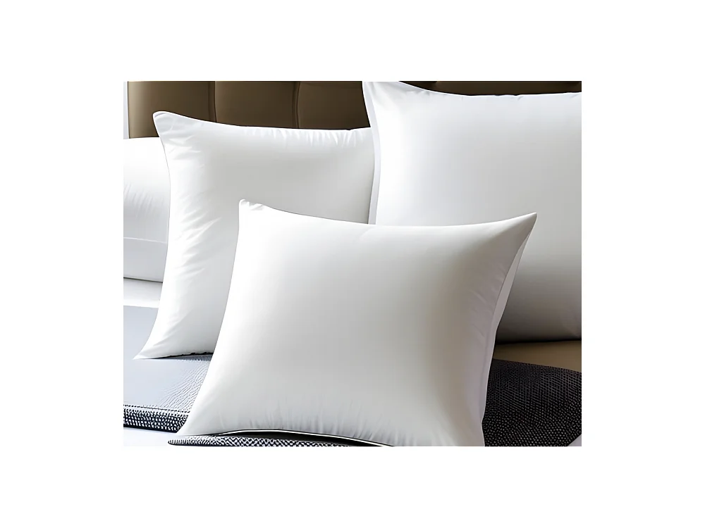 Oreiller rectangulaire ou carré moelleux 100% Polyester Fibres Creuses Coussin Promo Linge