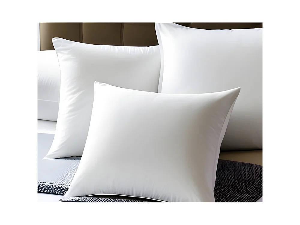 Oreiller rectangulaire ou carré moelleux 100% Polyester Fibres Creuses Coussin Promo Linge