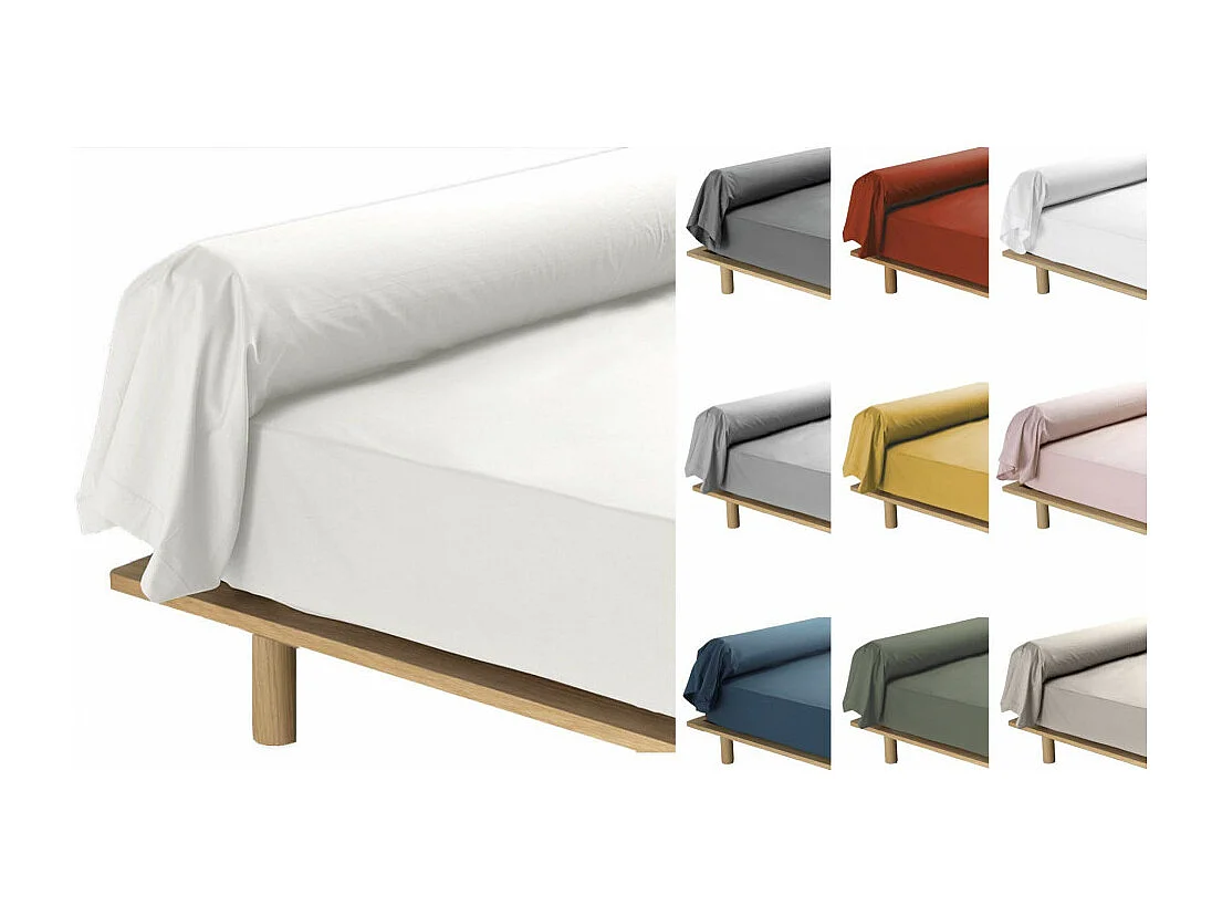 Taie De Traversin 85x185 Cm Percale Lin