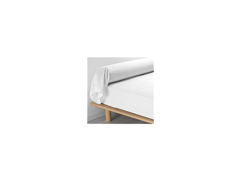 Taie De Traversin 85x185 cm Percale Blanc