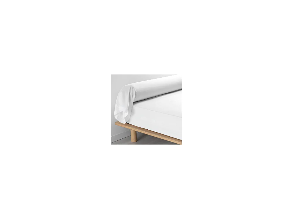 Taie De Traversin 85x185 cm Percale Blanc