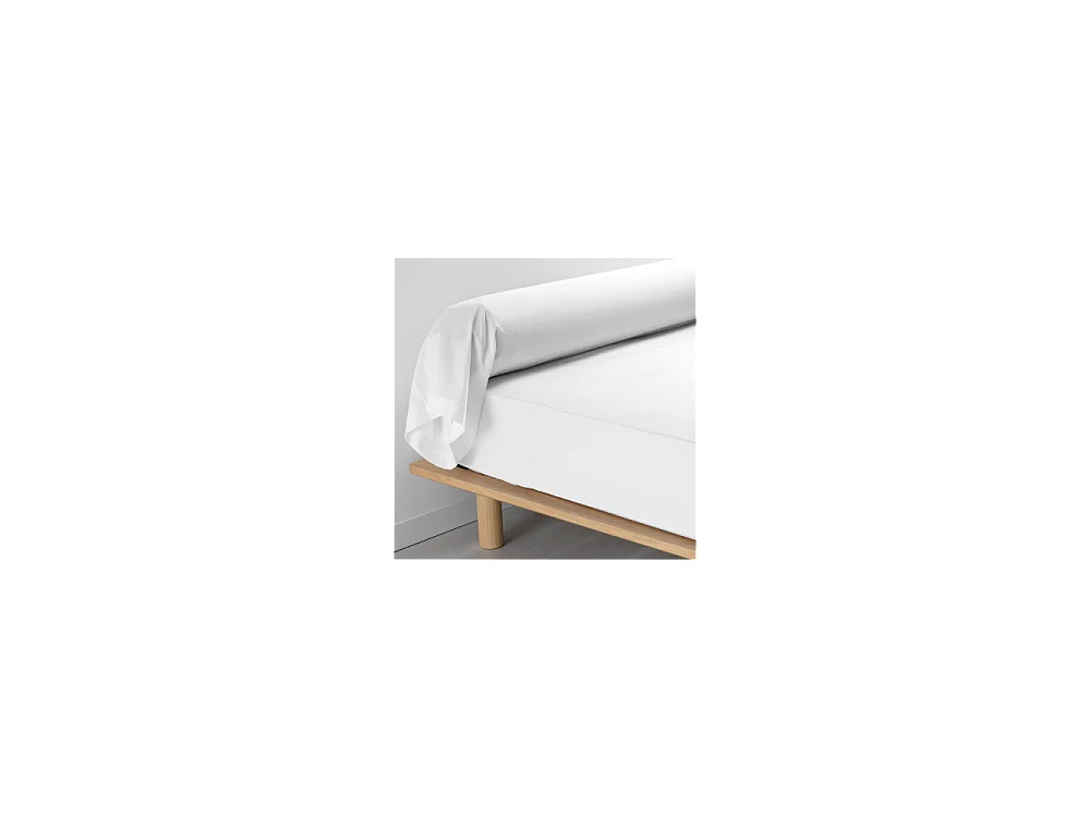 Taie De Traversin 85x185 cm Percale Blanc