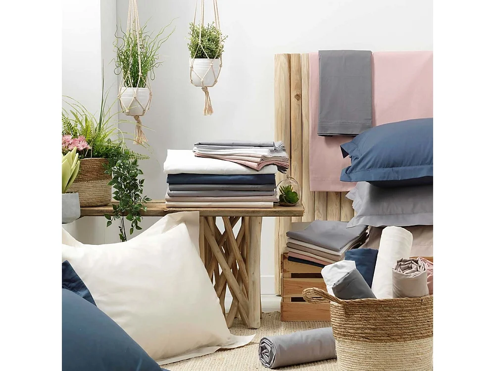 Taie De Traversin 85x185 cm Percale Blanc