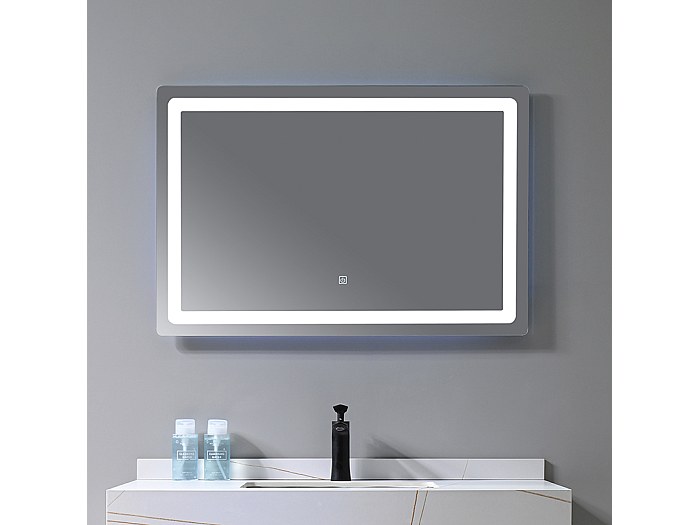 GANPE Miroir Salle De Bain LED 70x50 Cm - Anti-Buée, IP44, Vertical Ou Horizontal