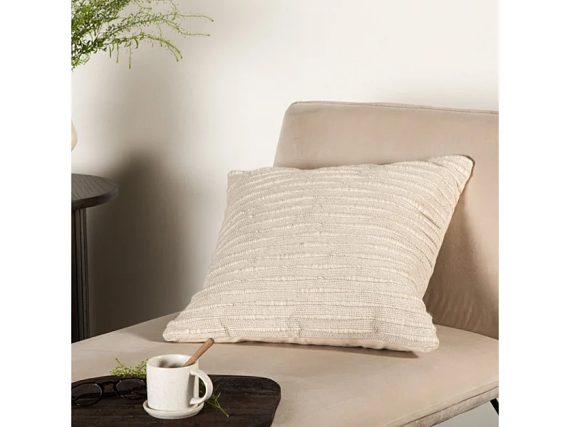 Chaise Longue en Velours "X-Lounge" 128cm Beige